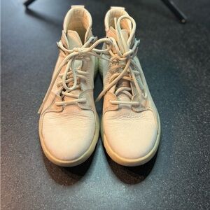 Timberland Women's Lace Up Boots - Cream Size 6